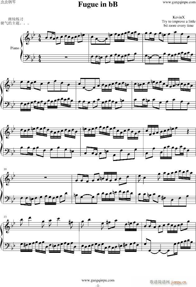 Fugue in Flat B()1