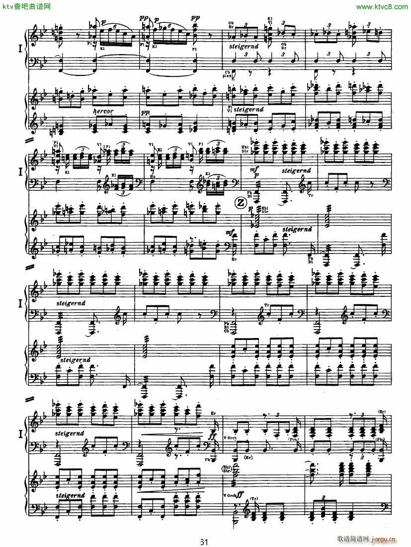 Bruckner Symphony No 4 4 hands arr ()10