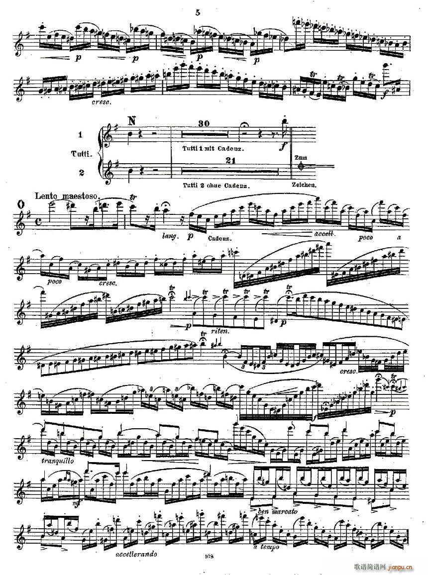 Concertstck . Op. 3. - flute part only(ʮּ)5