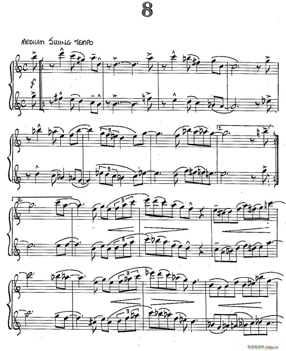 Jazz Conception For Saxophone Duets 8 ()1