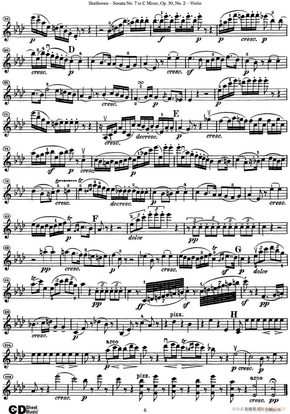 Violin Sonata No 7 in C Minor Op 30 No 2(С)6