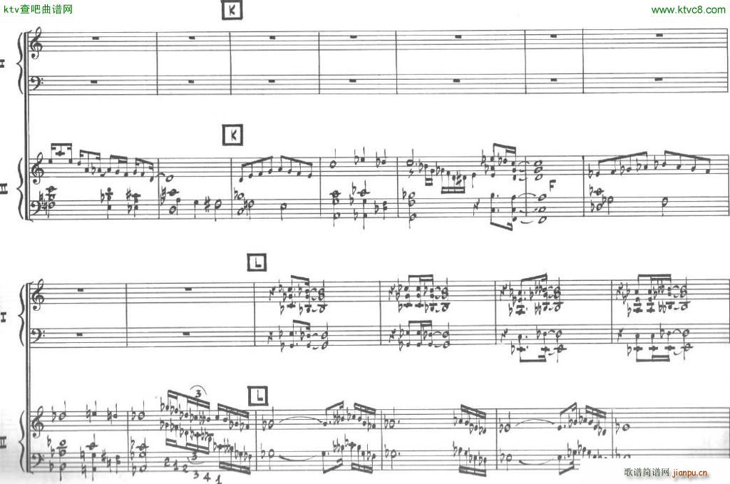 Bolling Sonata for Two Pianist no 2 Part1 1()11