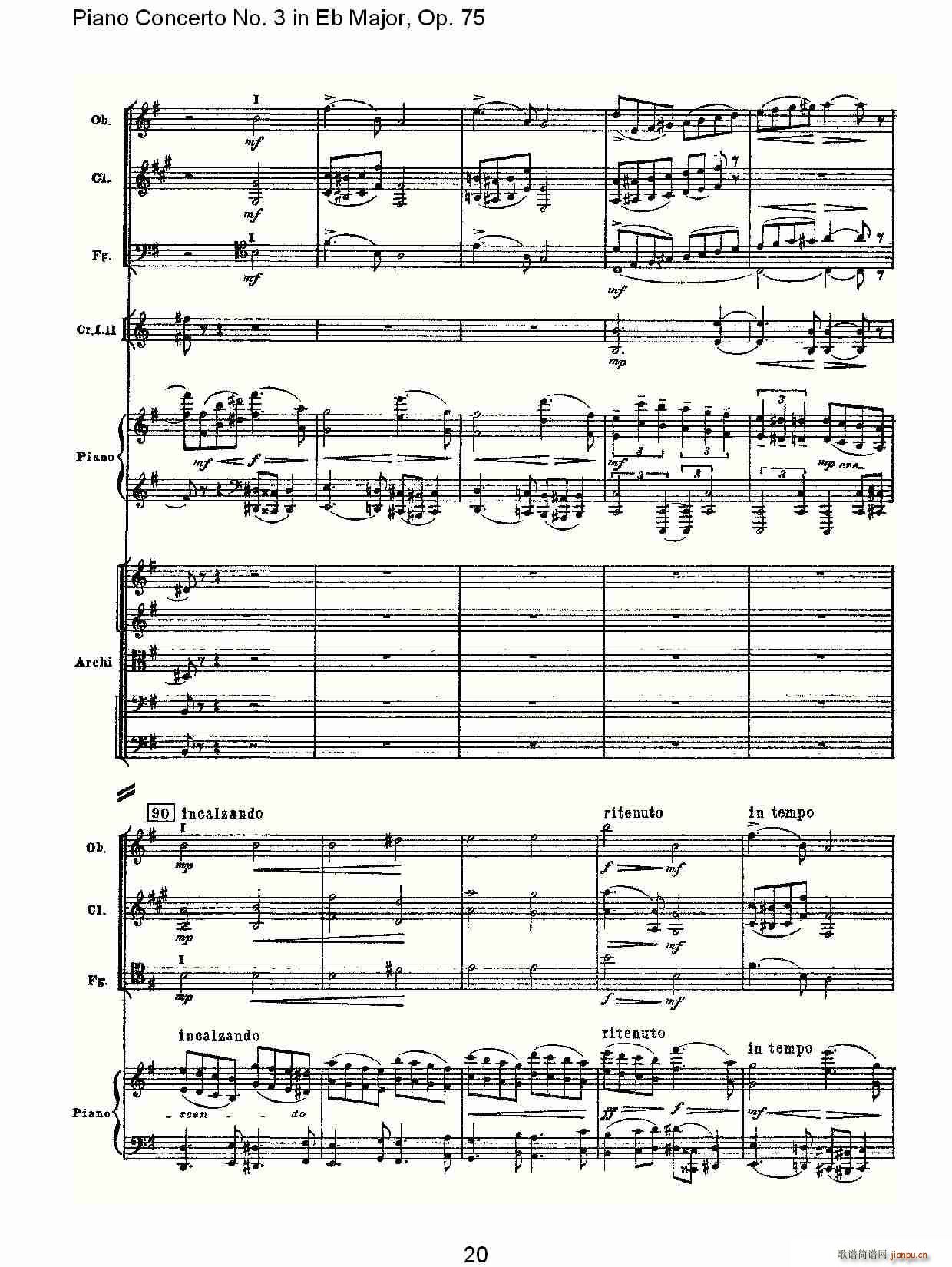 Piano Concerto No.3 in Eb Major,Op.75()20