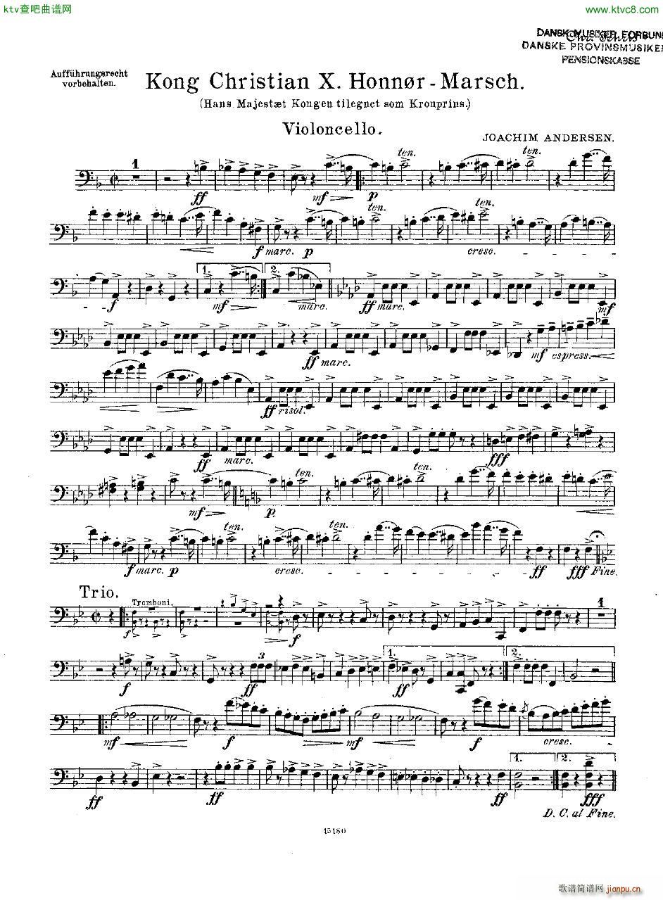 Andersen Kong Christian X Honn rmarsch orch()7