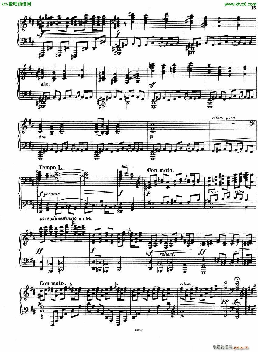 Glazunov Theme et Variations Op 72()15