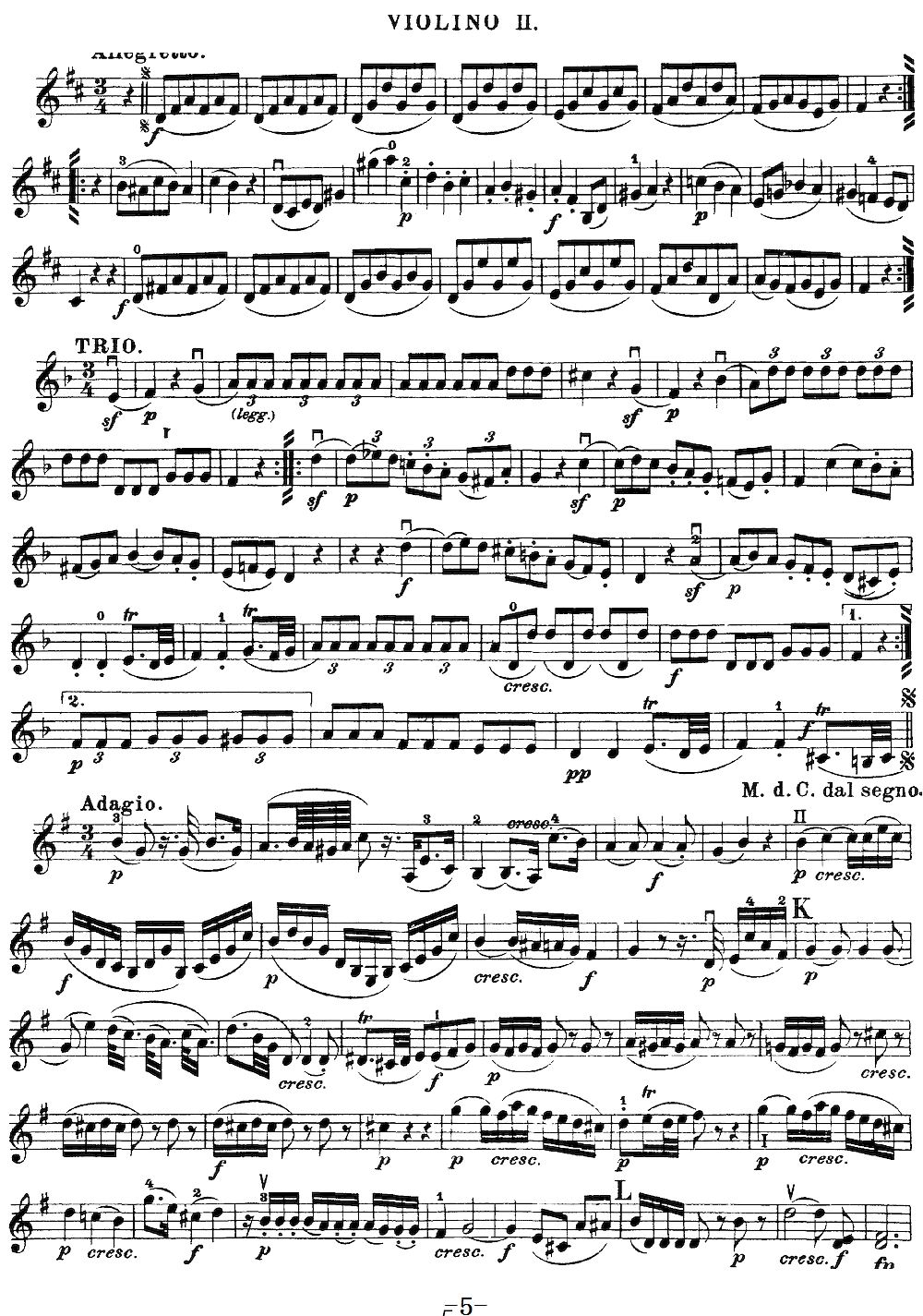 Mozart Quartet No 20 in D Major K 499 Violin 2(ʮּ)8