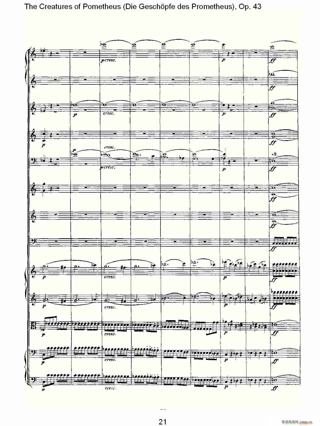 Die Gesch?pfe des Prometheus Op. 43(ʮּ)21