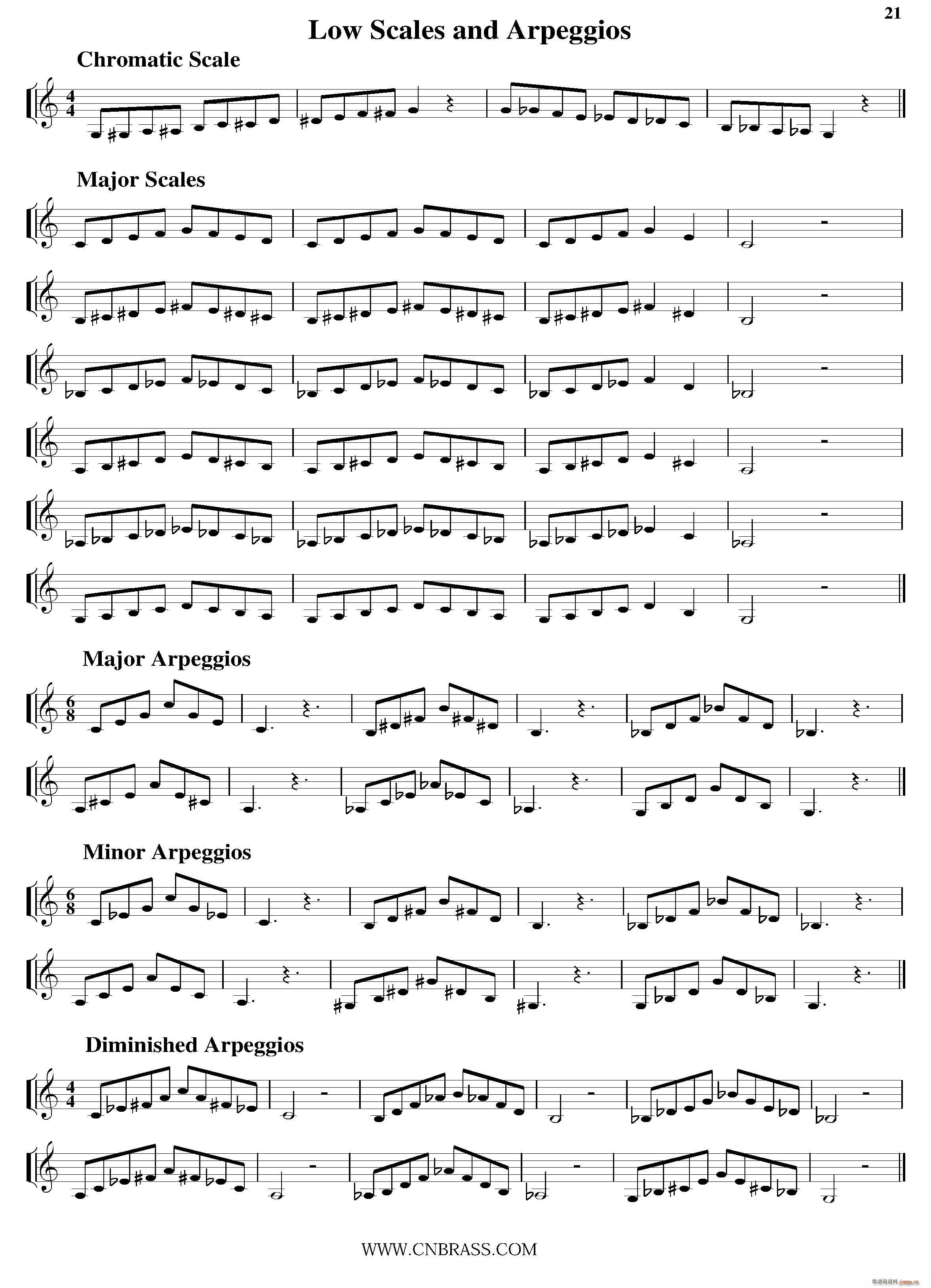Low Scales and Arpeggios С(ʮּ)1