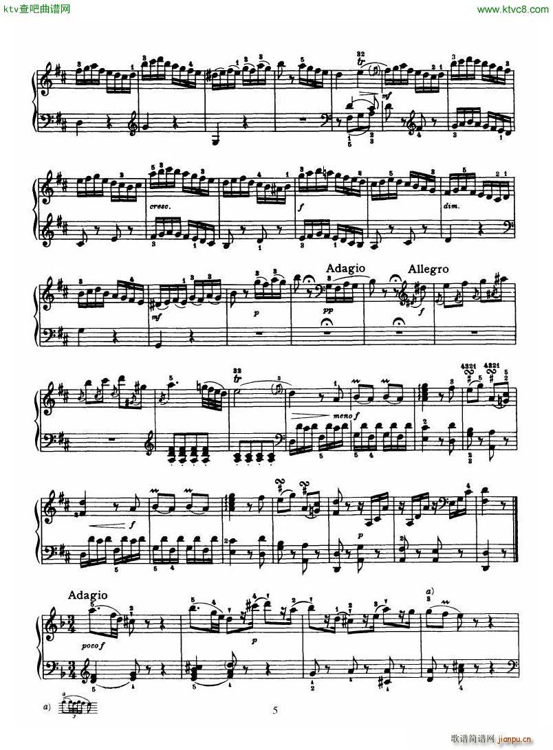 Haydn Piano Sonata No 33 In D()5