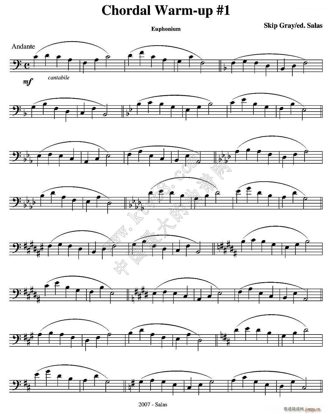 Chordal Warm up Euphonium ϰ̲ѡ(ʮּ)1