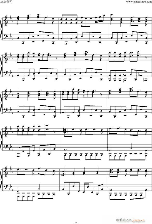 eva新世纪福音战士主题曲(钢琴谱)7