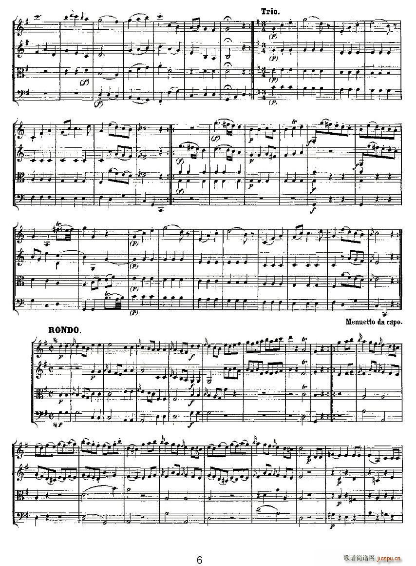 Quartet No 1 in G Major K 80 Gһ()6
