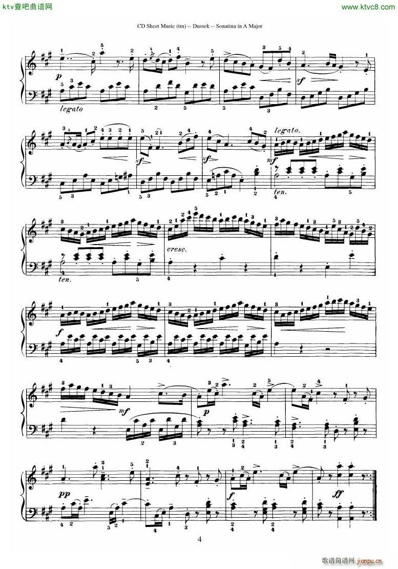 Dussek Sonatina in G Major()23