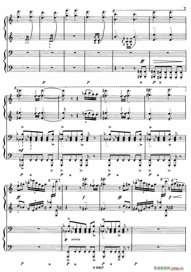 Barton Sonatina for 4 hands()7