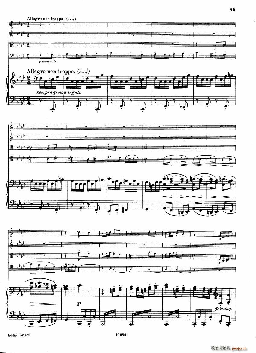 Brahms op 34 Piano Quintet f minor score ()7