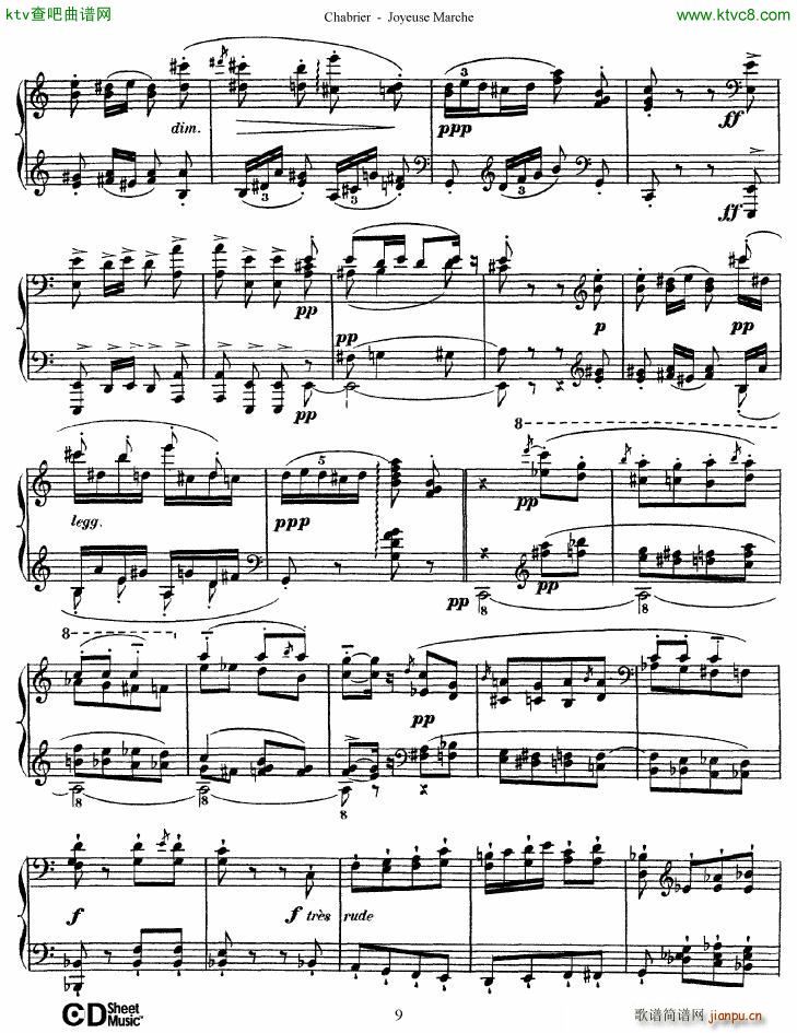 Chabrier Joyeuse Marche()9