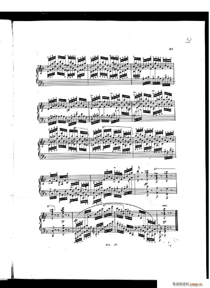 Czerny Etudes de la velocite book II()27