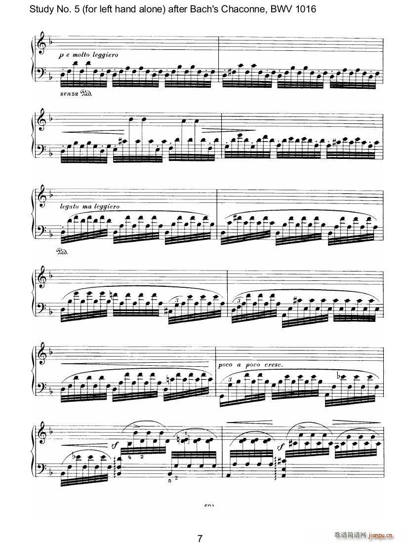 Bach Brahms BWV1016 Chaconne as Etude 5 left hand()13