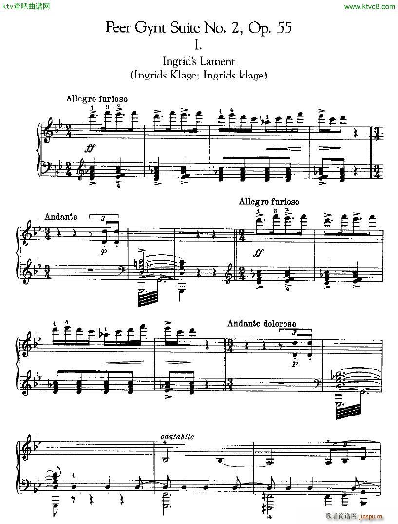 Peer Gynt Suite No 2 Op 55()1