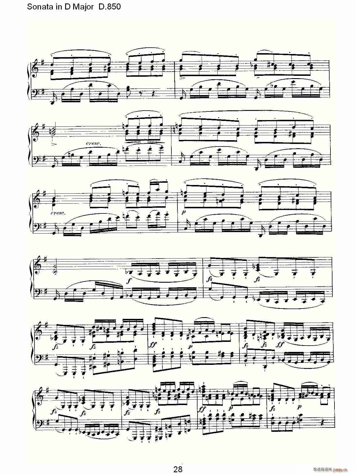 Sonata in D Major D.850(ʮּ)28
