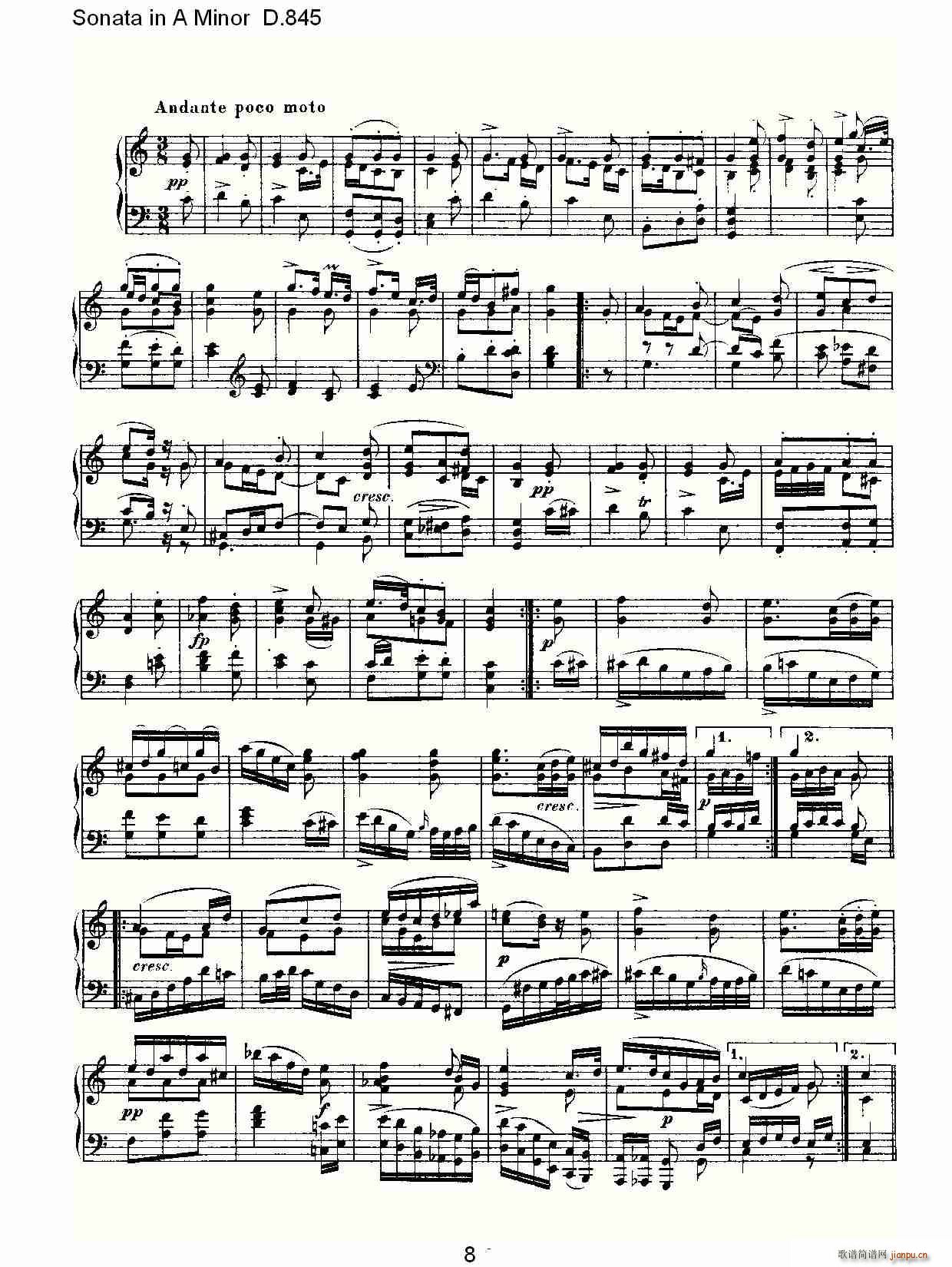 Sonata in A Minor D.845(ʮּ)8