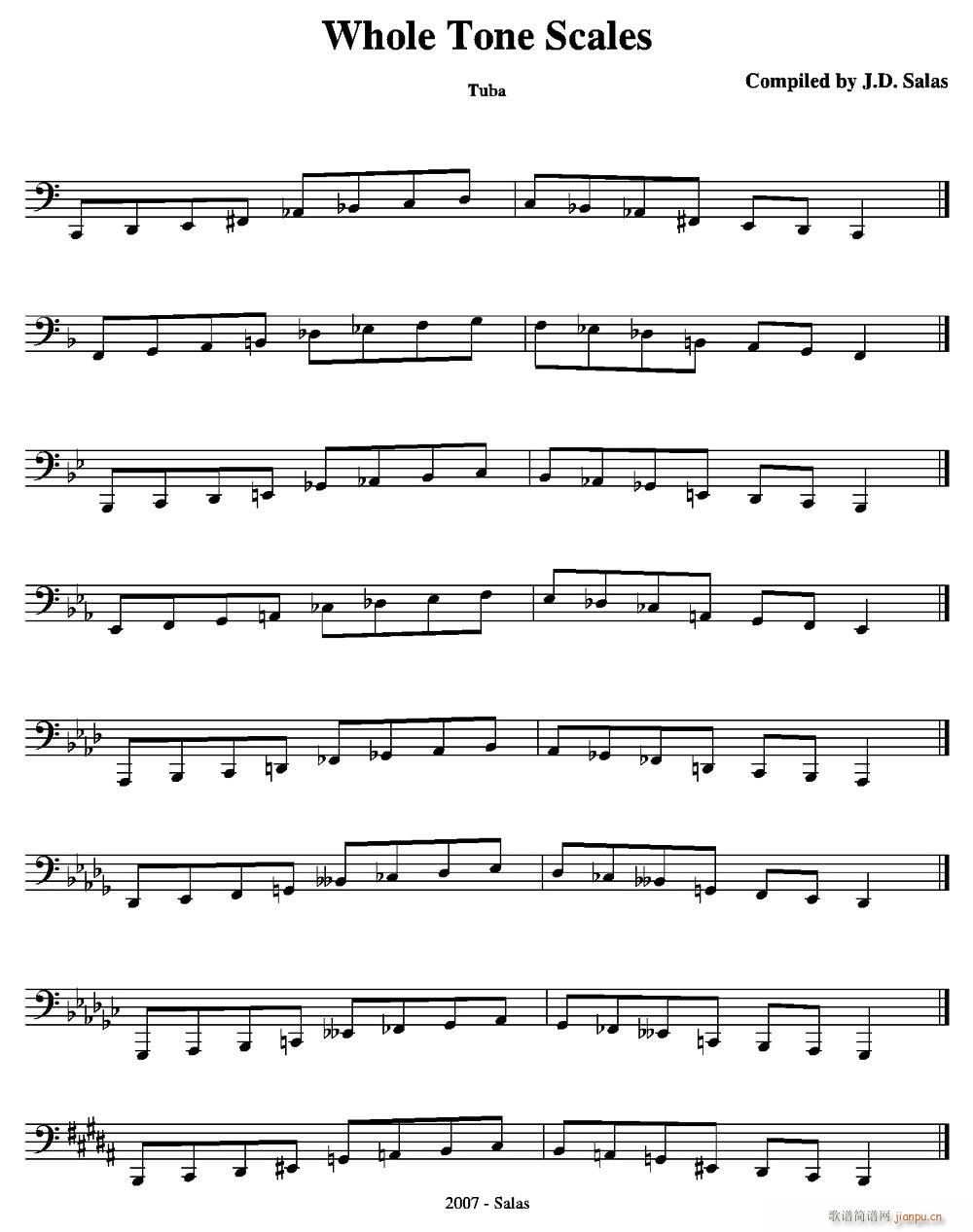 Whole Tone Scales Tuba ϰ̲ѡ(ʮּ)1