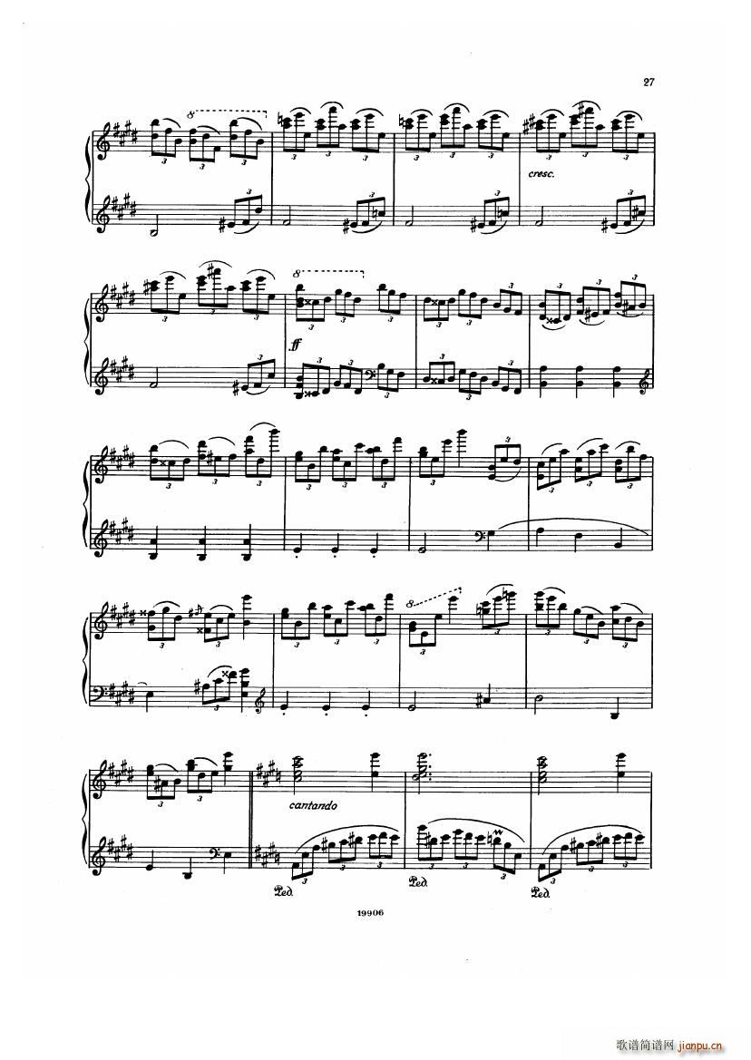 Albeniz op 65 Etudes no 1 7()27