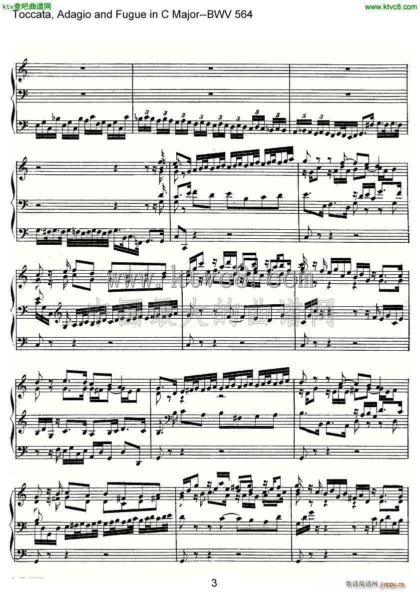 Toccata Adagio and Fugue in C Major BWV 564 ܷ(ʮּ)3