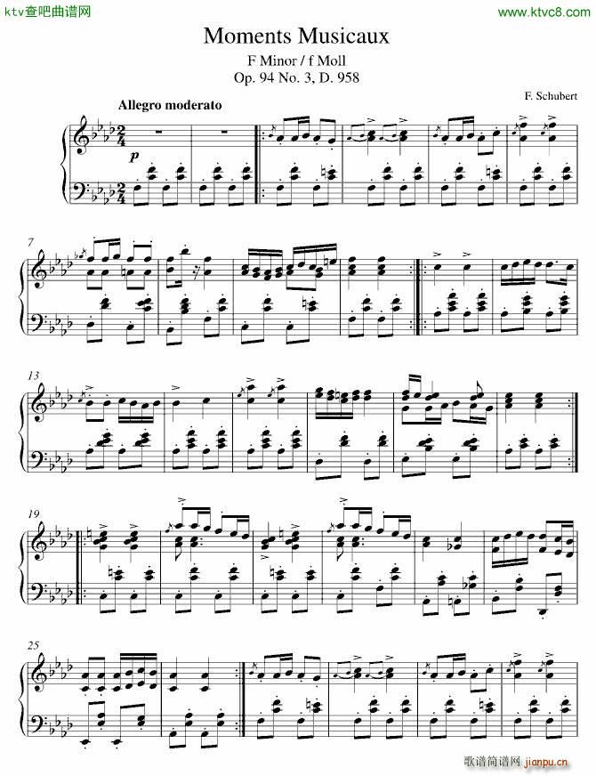 Moment musicaux ˲()1