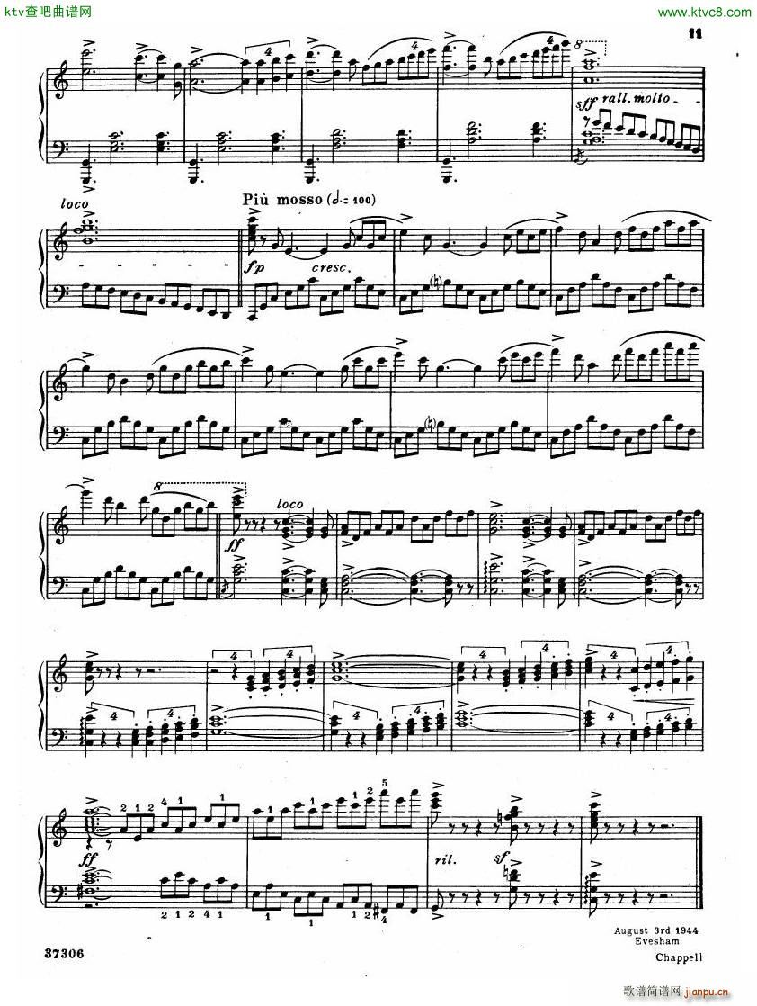 Coates The Three Elizabeths Piano Suite()12