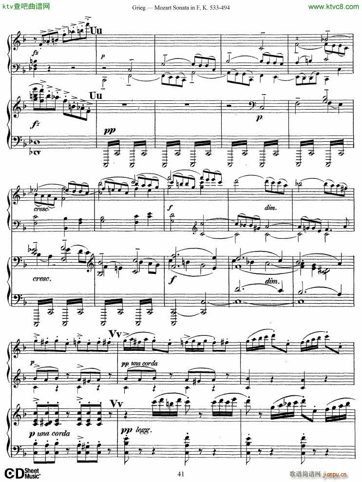 Grieg Sonata K 533 Mozart 2nd Piano Grieg()41