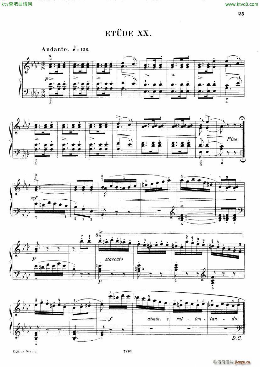Henri Bertini 1798 1876 25 Easy Etudes Op 100()26