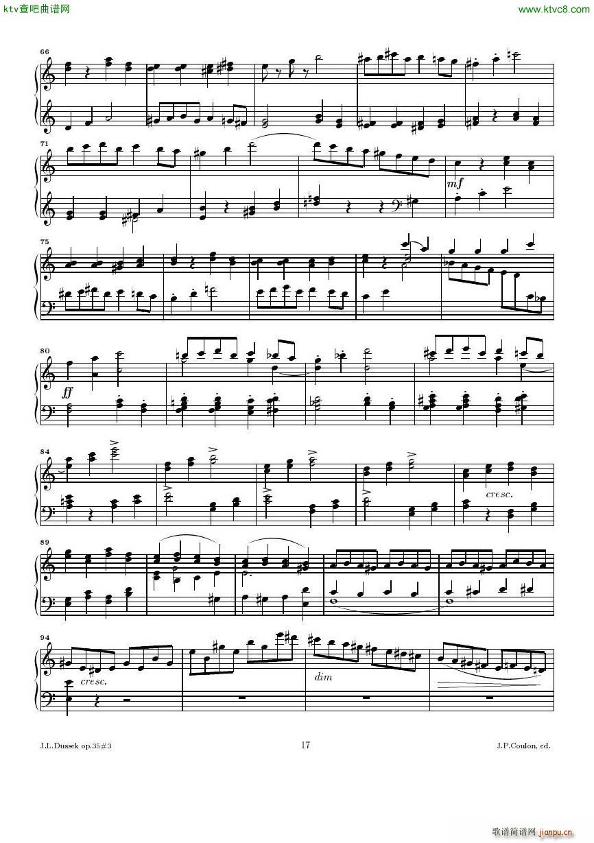Dussek Sonate No13 op35 No3()17