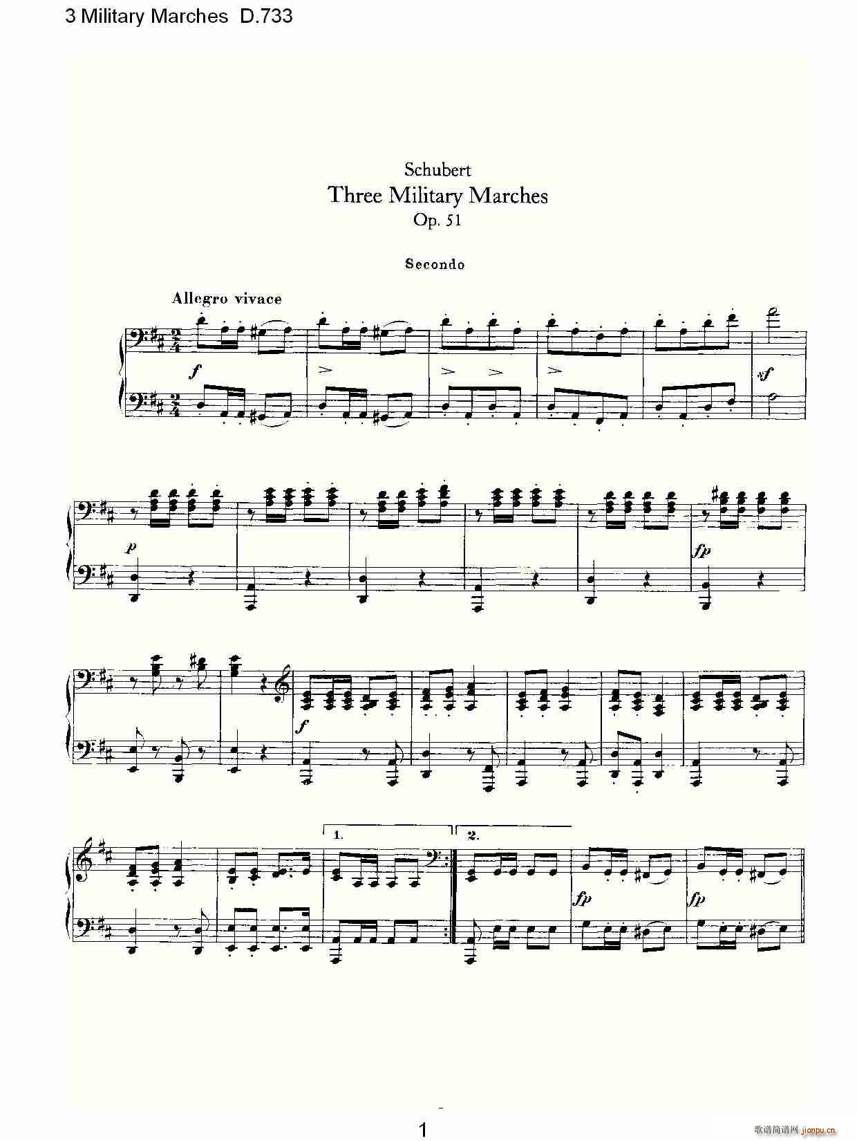 3 Military Marches D.733(ʮּ)1