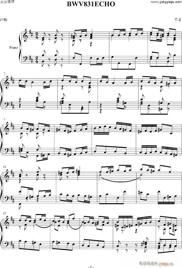 BWV831ECHO()1