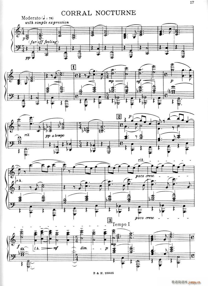 Copland Rodeo Corral Nocturne()1