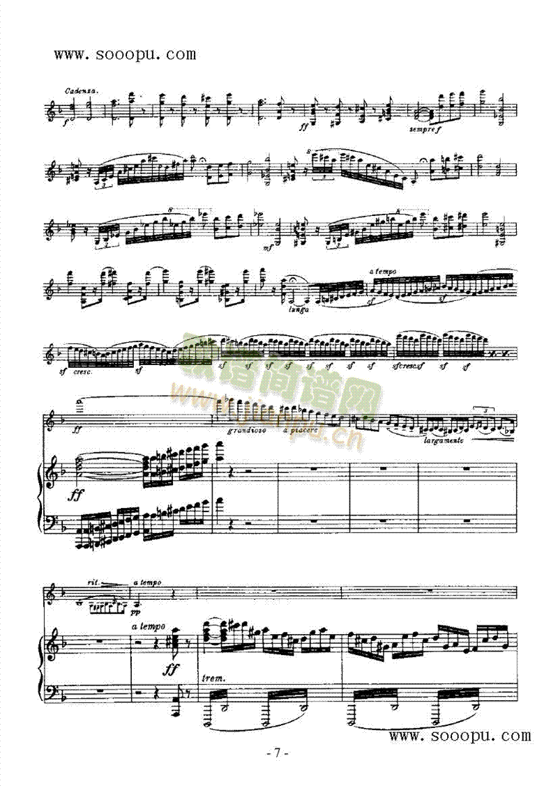 第四小提琴协奏曲弦乐类小提琴(其他乐谱)14