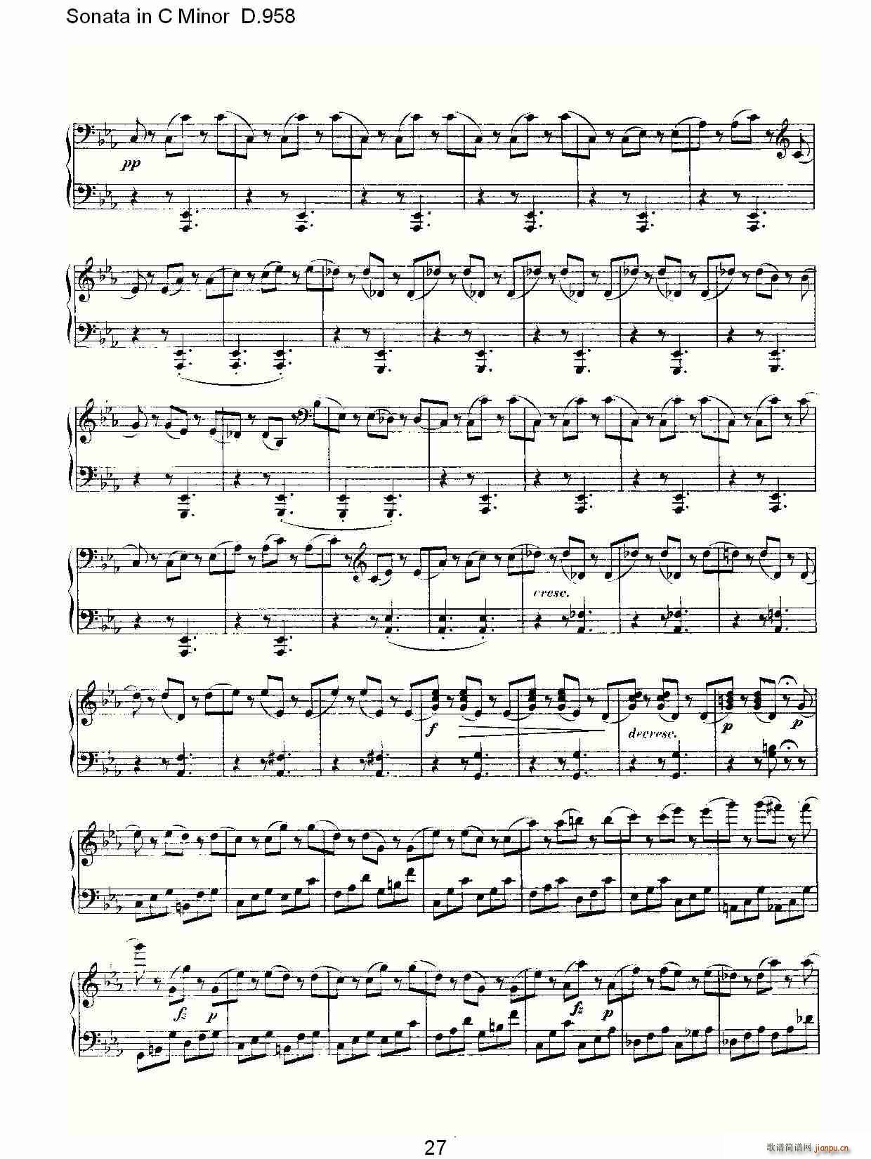 Sonata in C Minor D.958(ʮּ)27