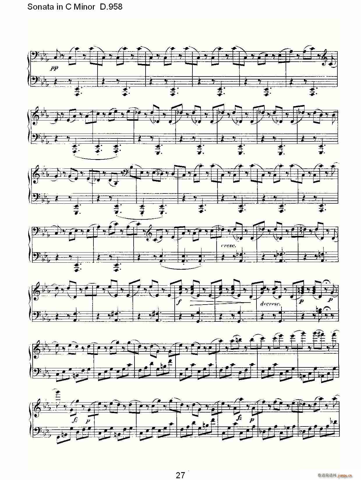 Sonata in C Minor D.958(ʮּ)27