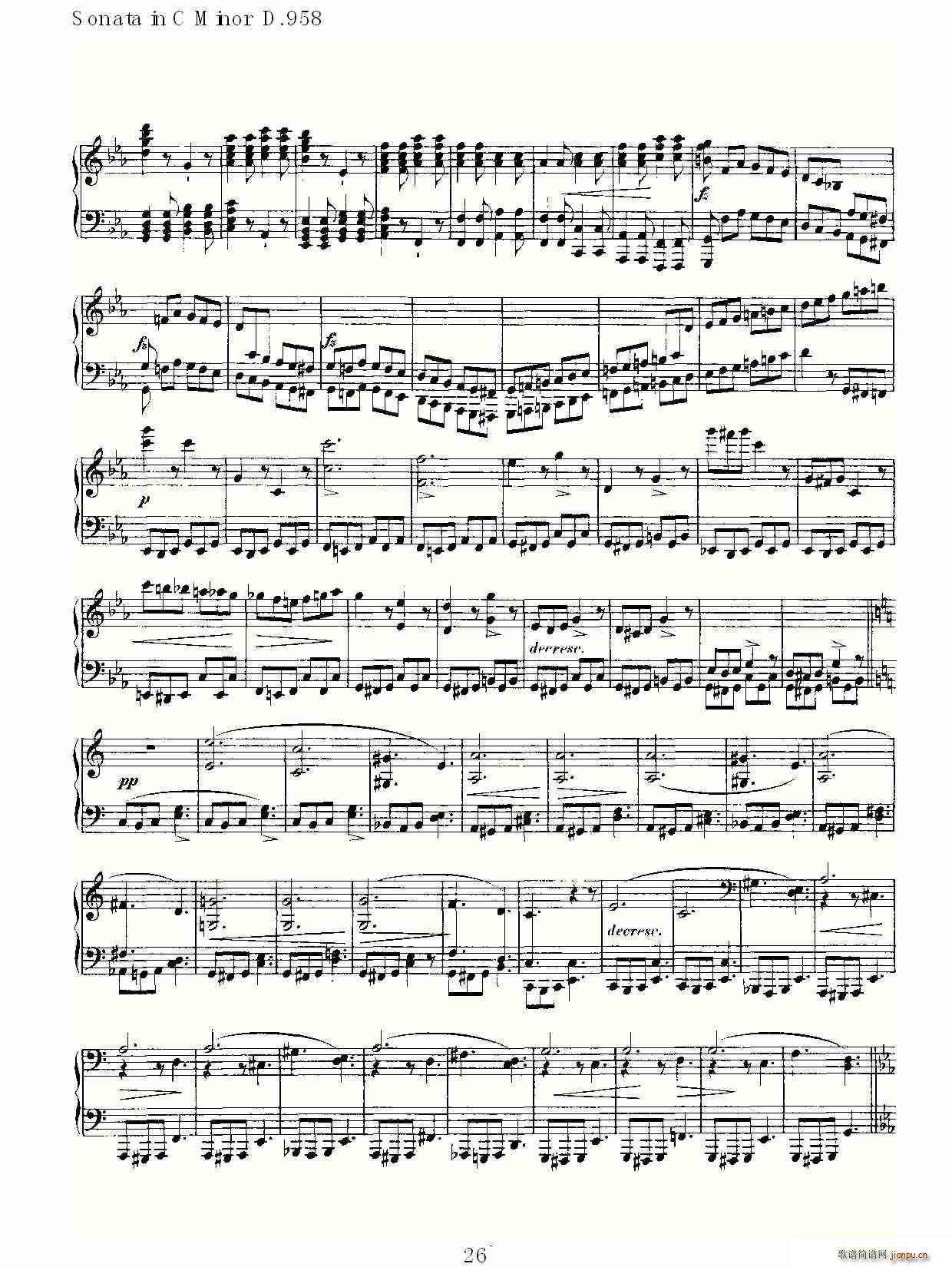 Sonata in C Minor D.958(ʮּ)26