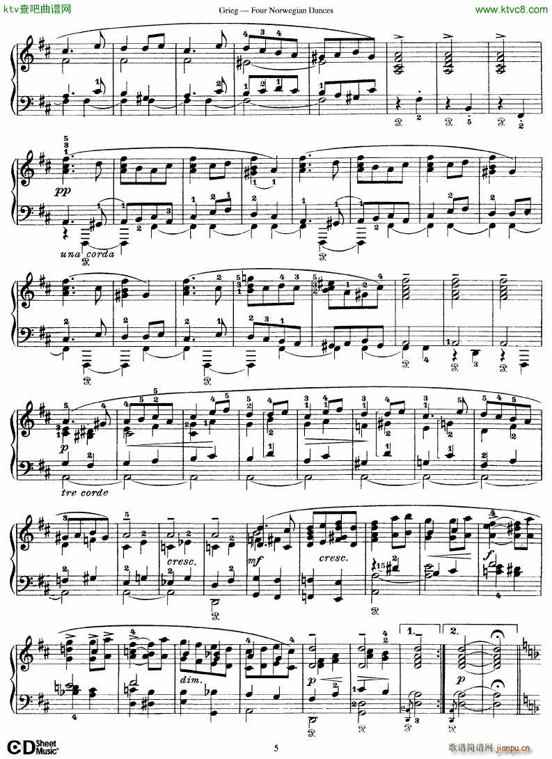 Grieg Four Norwegian Dances()5