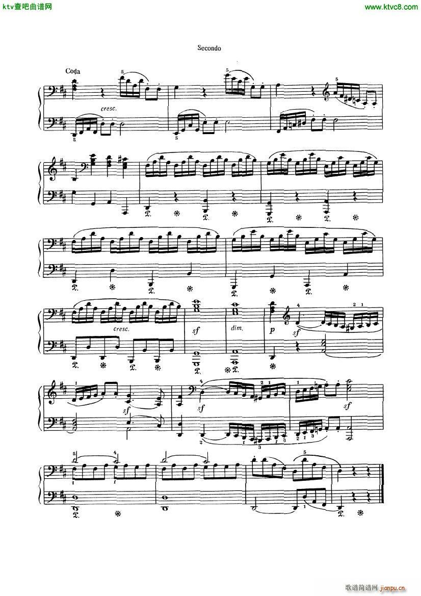 Beethoven op 74 Six Variations 4 hands()13