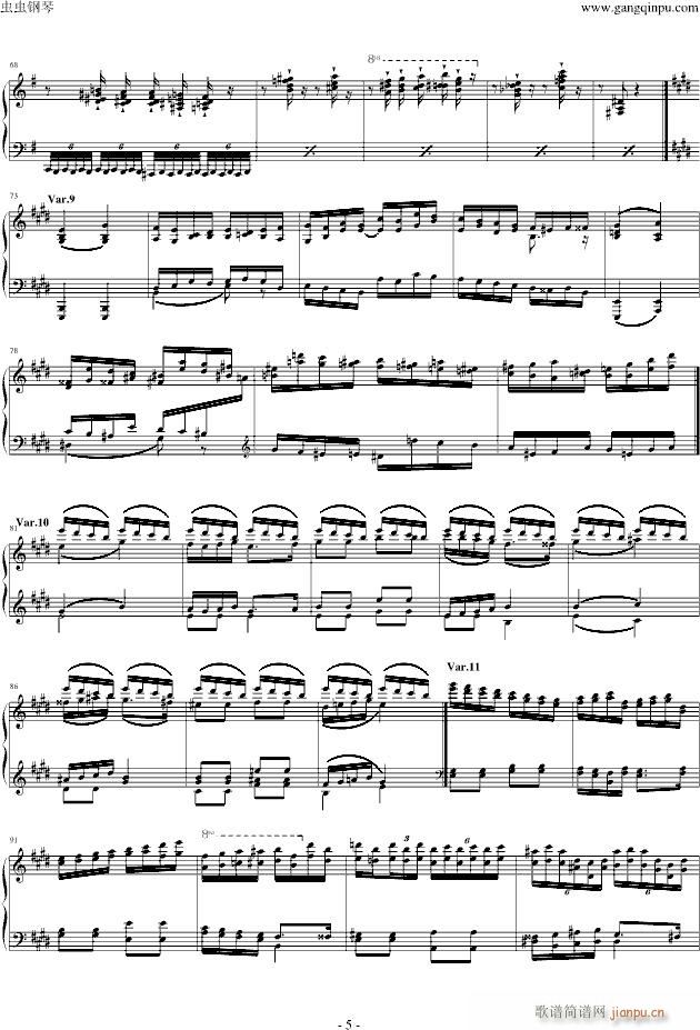 阿尔坎Op.39(钢琴谱)5