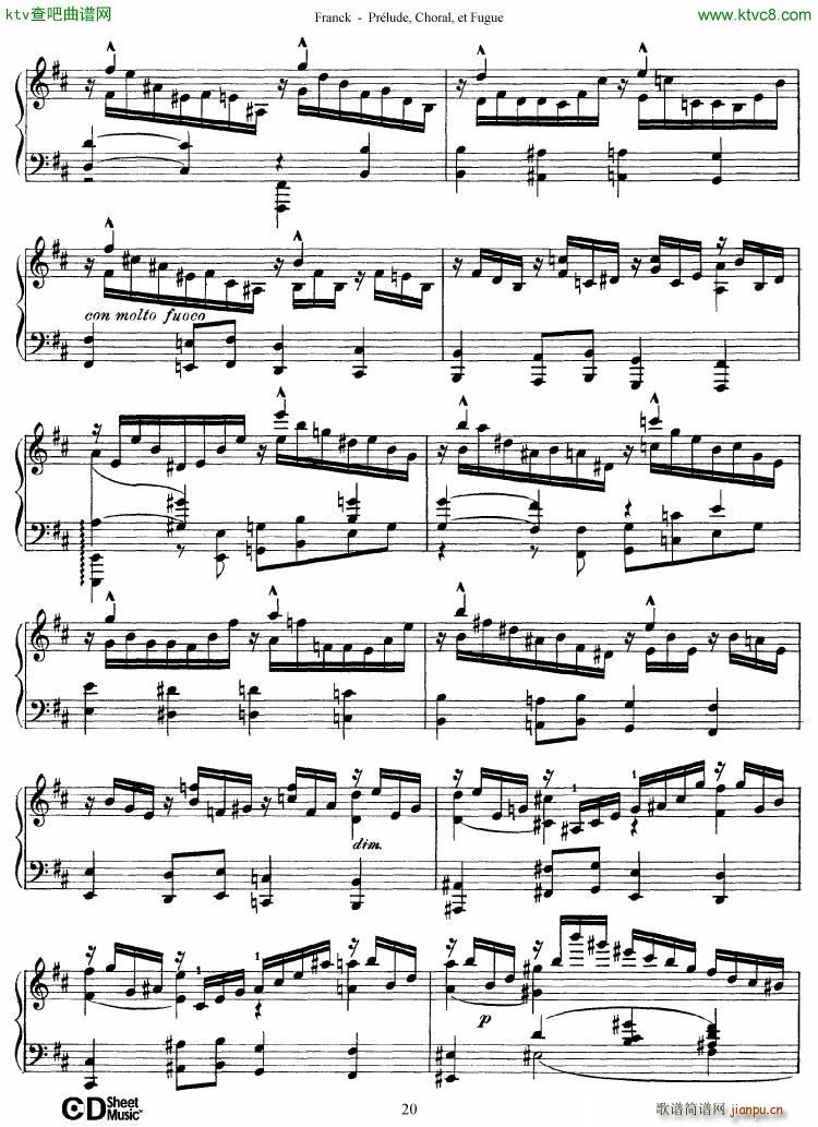 Franck Prlude Choral et Fugue()20