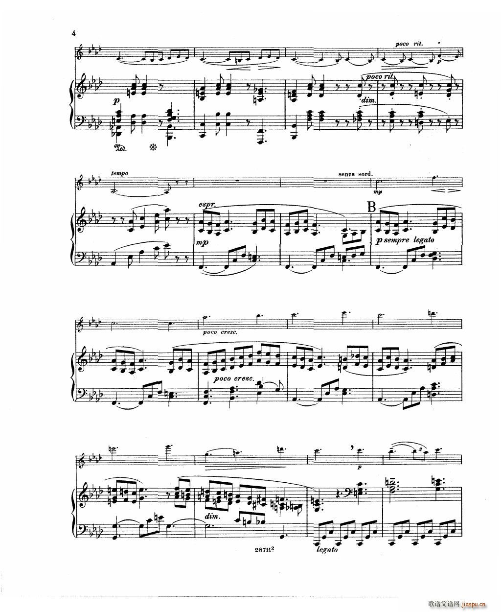 Bowen Barcarolle for violin and piano()6