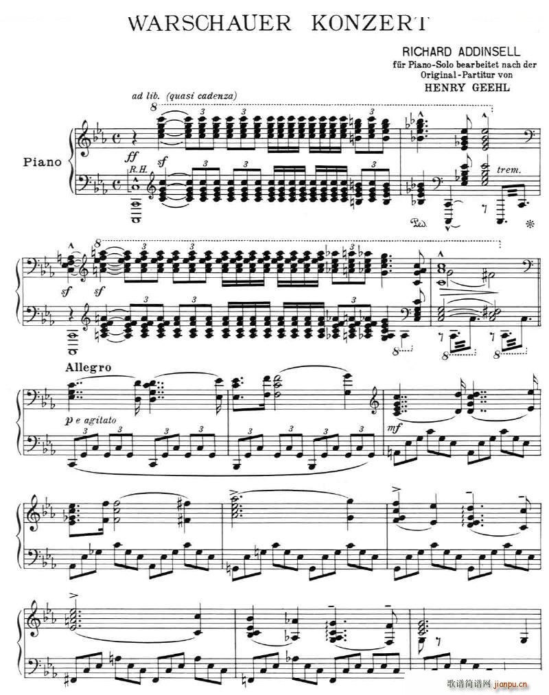 Addinsell Warsaw Concerto Warsaw Concerto(ʮּ)1