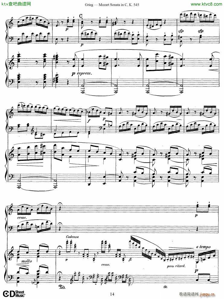 Grieg Mozart sonata KV545 2 pianos()14