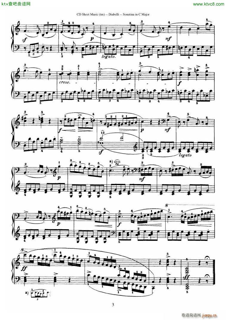 Diabelli Sonatinas Op 151 No 1 4 23P()20