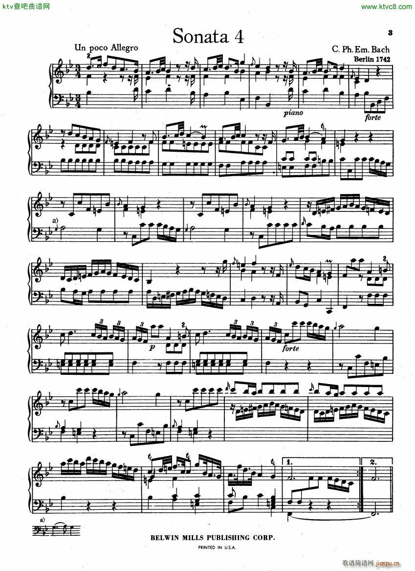 Bach CPE 6 Wurttemberg Sonatas()26