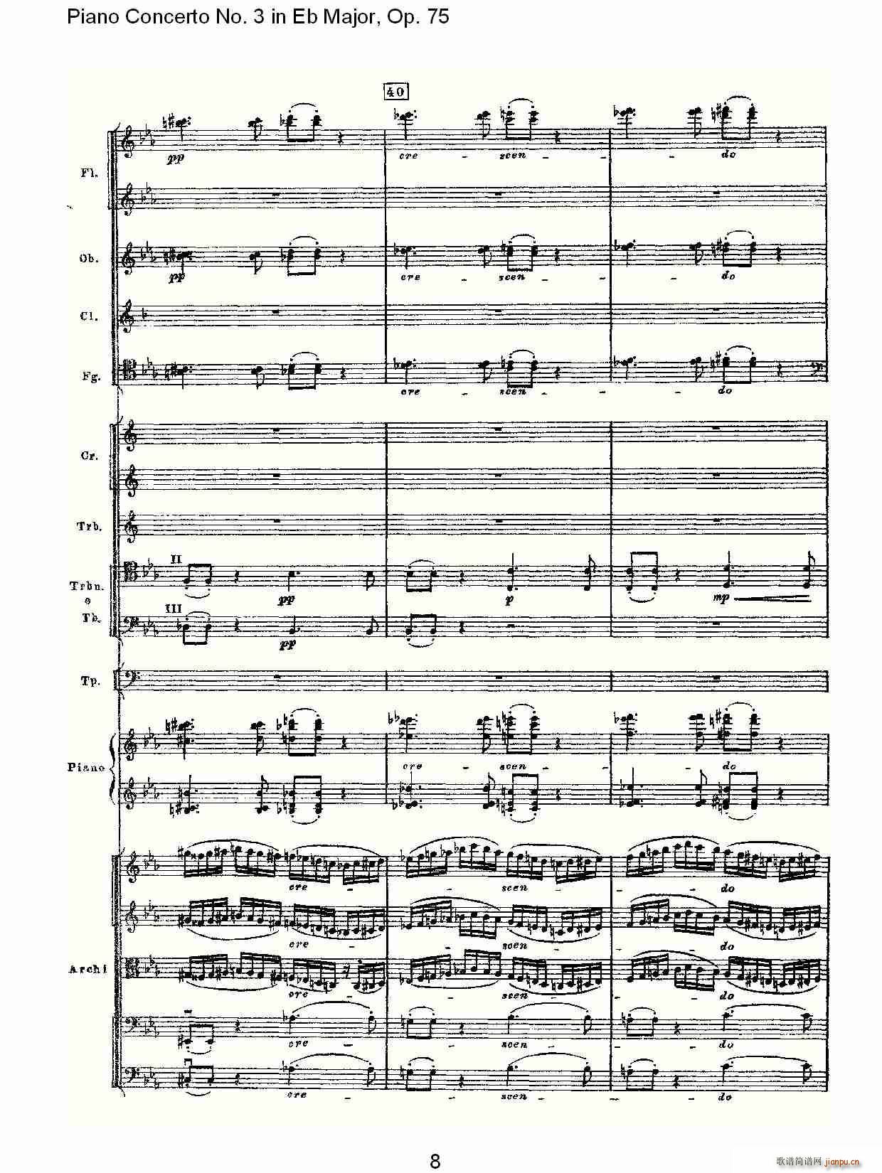 Piano Concerto No.3 in Eb Major,Op.75()8